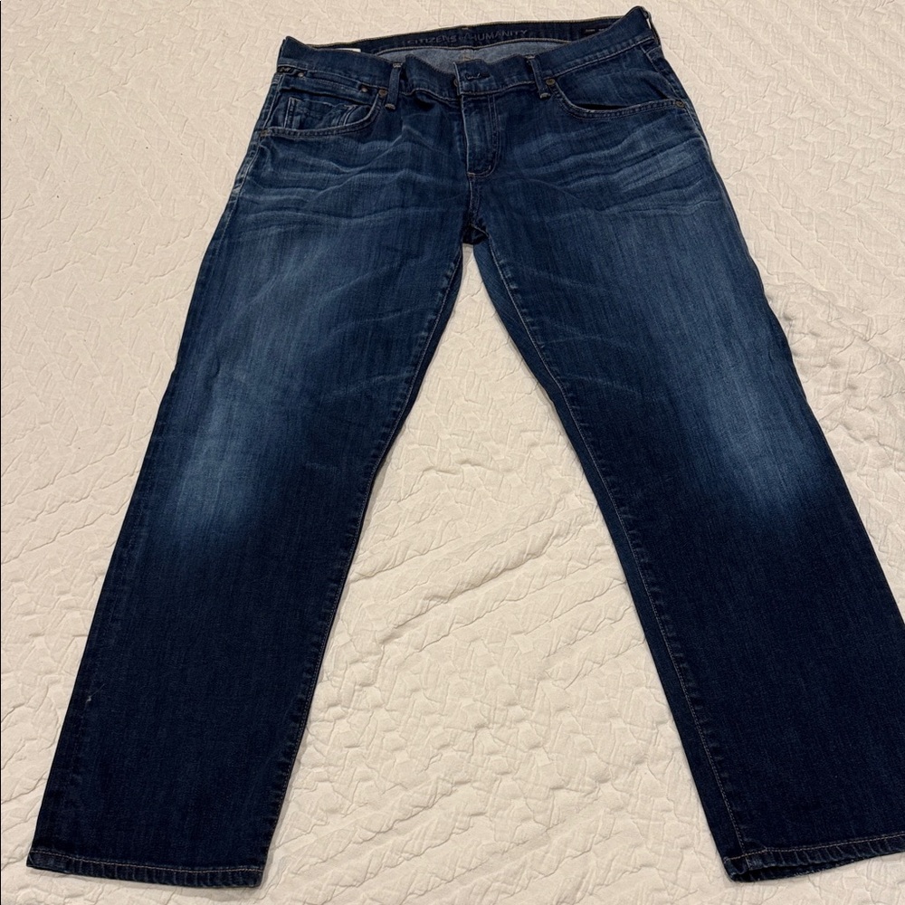 Citizens Of Humanity Dark Blue Straight Jeans